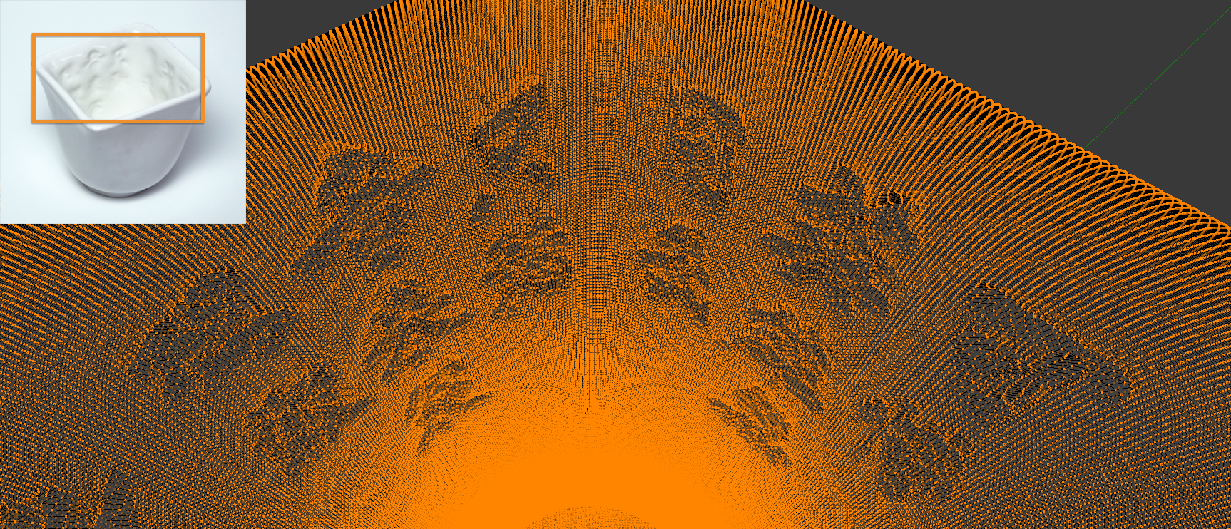 Point cloud of tea cup